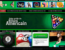 Tablet Screenshot of billard-americain.net